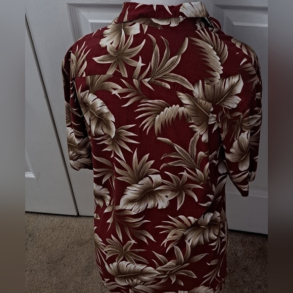 Campia Moda Maroon Hawaiian Shirt    Size M - Picture 11 of 13